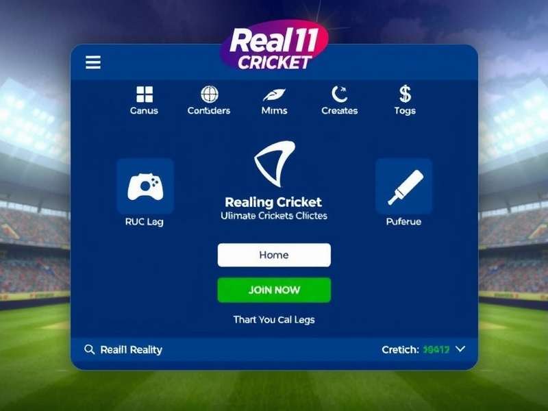 Real11 Ultimate Cricket Home Screen